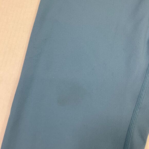 Zella Cropped Capri Leggings Solid Blue Stretchy Mid Rise Gym Yoga Workout XL * - Picture 11 of 11